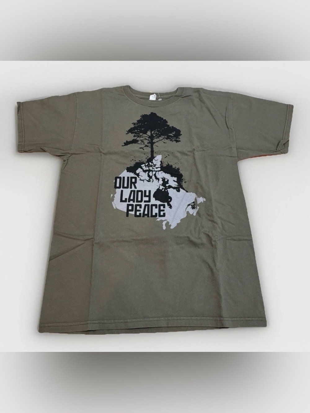 Our Lady Peace T-shirt Tour Tee 2011 Size Medium Tree of Life Green Band Tee